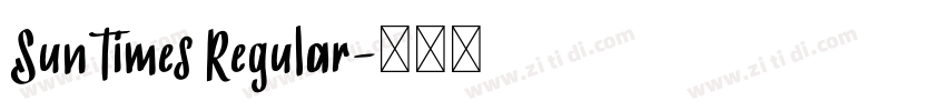 SunTimes Regular字体转换